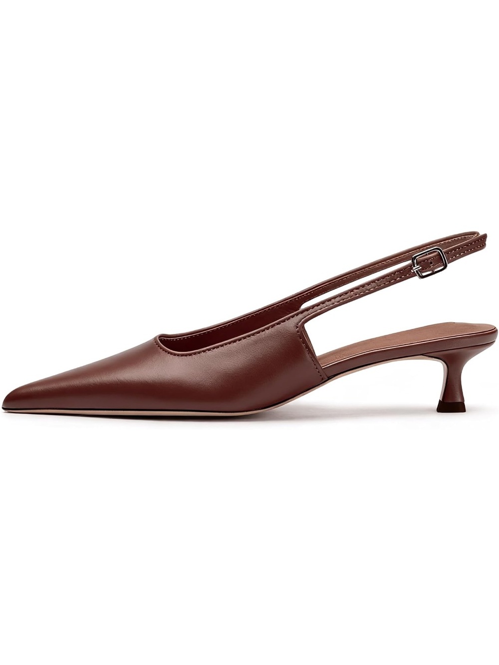 Pointed Toe Slingback Kitten Heels Low Heel Pointed Toe Pumps